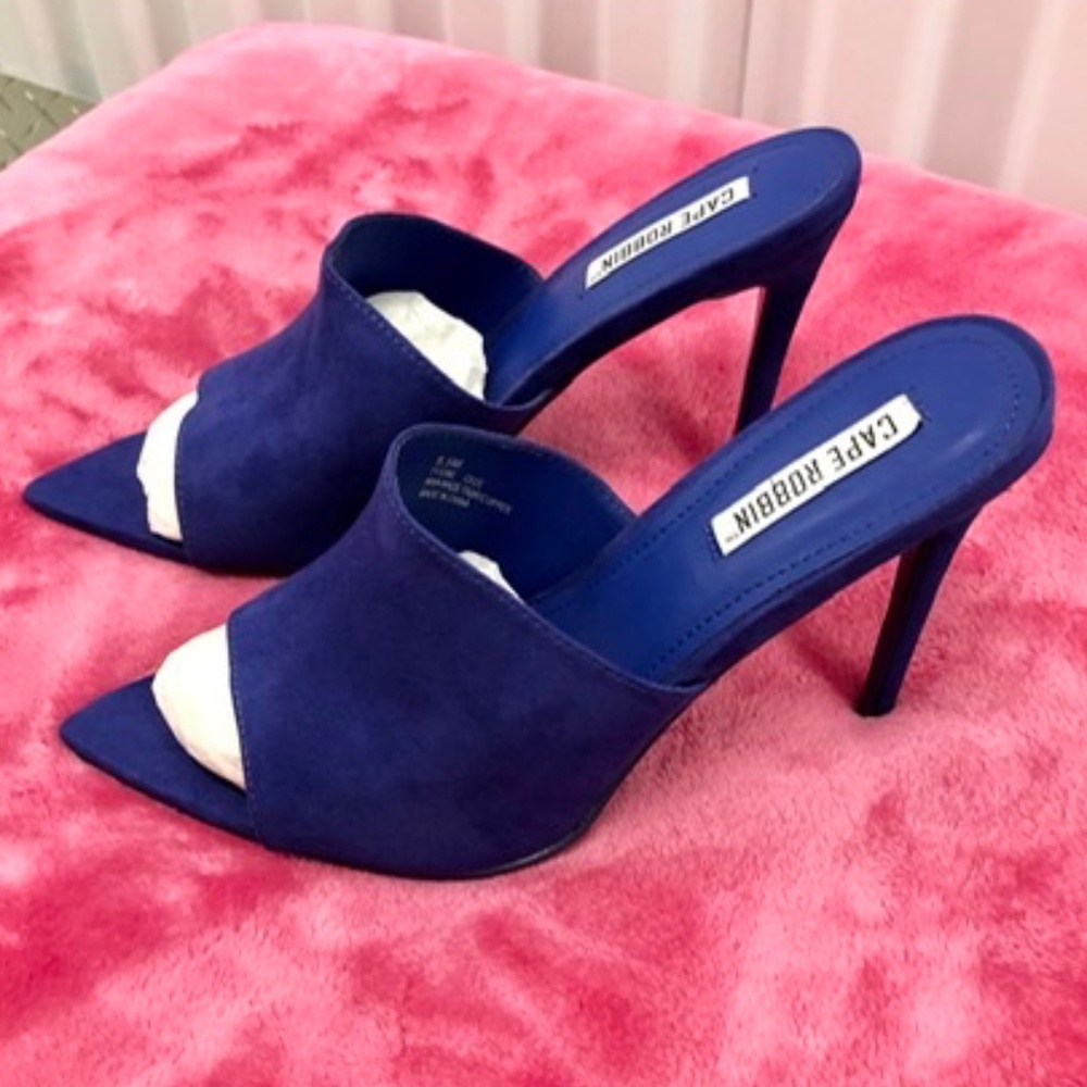 NWBag Open Toe Heeled Mules Shoes, 8.5